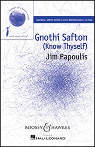 cover Gnothi Safton SATB choral sheet music cover